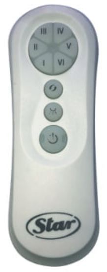 שלט קומפלט ( רסיבר מוח + שלט ) למאוורר תקרה סטאר STAR מסידרת מנועי AC שלט קומפלט ( רסיבר מוח + שלט ) למאוורר תקרה סטאר STAR מסידרת מנועי AC