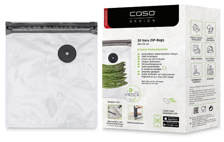 ���� 20 ����� ����� ������� �� ����� ���-��� CASO ���� 20X23  VACU Zip-Bags Set