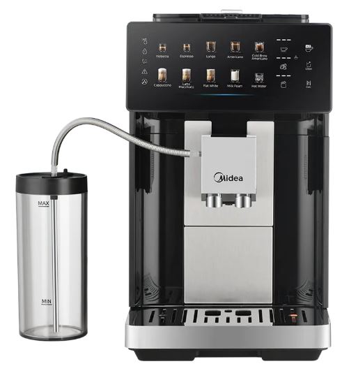 מכונת אספרסו קפה אוטומטית Midea מידאה עם מטחנה ומערכת הקצפת חלב אוטמטית MA-FACM1004A מכונת אספרסו קפה אוטומטית Midea מידאה עם מטחנה ומערכת הקצפת חלב אוטמטית MA-FACM1004A
