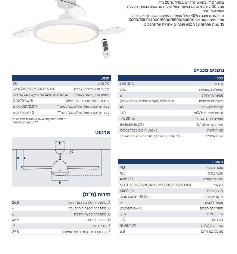  ������ ���� "42 Westinghouse ������ ������� Laguna  ����� + ��� + LED 40W