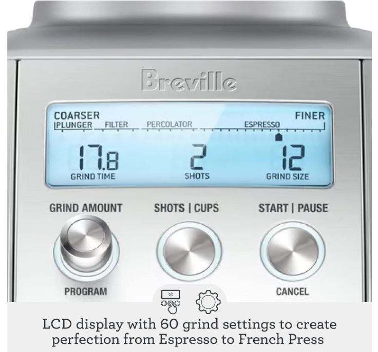 ����� ��� ������� BREVILLE ������� the Smart Grinder Pro� BCG820 