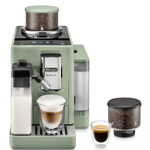 מכונת אספרסו Delonghi דלונגי RIVELIA דגם EXAM440.55GR ירקרק מכונת אספרסו Delonghi דלונגי RIVELIA דגם EXAM440.55GR ירקרק