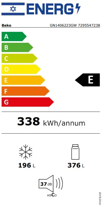���� 4 ����� Beko ��� GN1406223GW ����� ������ ����