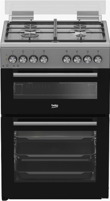 תנור משולב כיריים דו תאי BEKO באקו KFDM6126BX תנור משולב כיריים דו תאי BEKO באקו KFDM6126BX