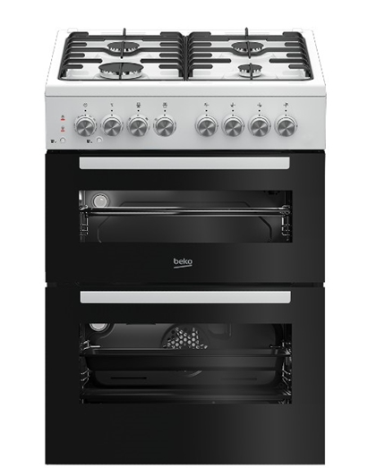 תנור משולב כיריים דו תאי BEKO באקו KFDM62128BW - לבן תנור משולב כיריים דו תאי BEKO באקו KFDM62128BW - לבן