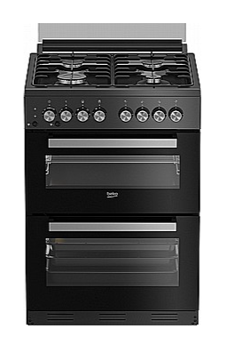 תנור משולב כיריים דו תאי BEKO באקו KFDM62129BB - שחור תנור משולב כיריים דו תאי BEKO באקו KFDM62129BB - שחור
