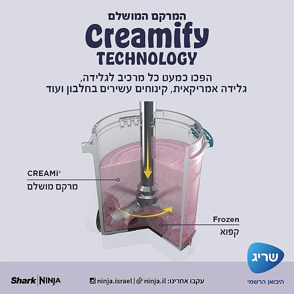 ����� ����� �������� Ninja �����  CREAMi Spoon & Spin - NC701