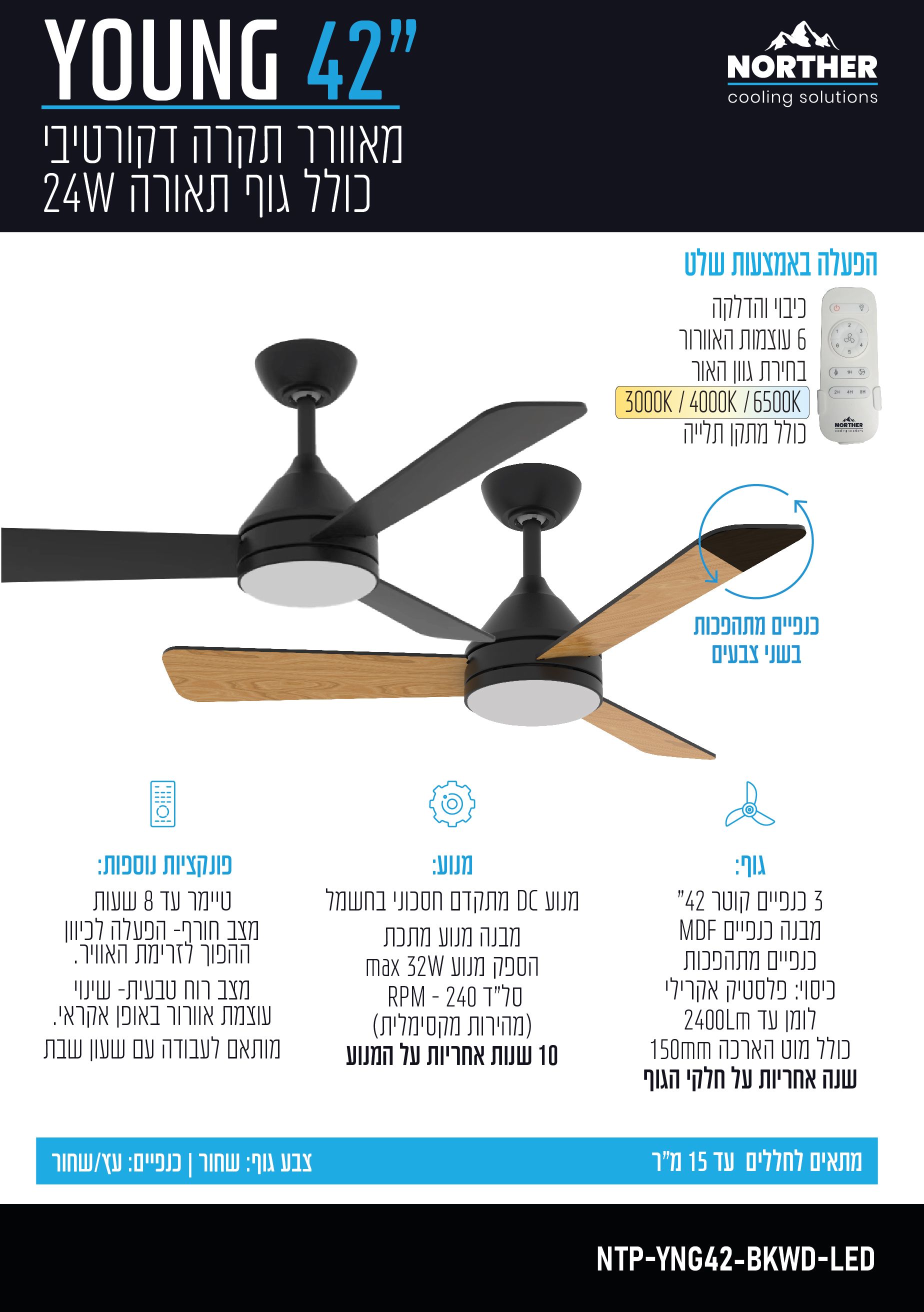 ������ ���� 42" YOUNG +��� ��� 24W CCT ��� ����+ ������ ����+ �� NORTHER