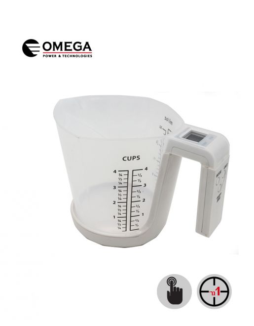 משקל מטבח דיגיטלי כוס מדידה נשלפת - OMEGA משקל מטבח דיגיטלי כוס מדידה נשלפת - OMEGA