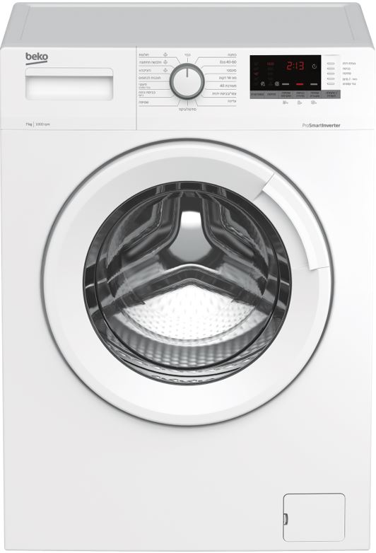 מכונת כביסה Beko בקו 7 ק”ג WTV7313BW מכונת כביסה Beko בקו 7 ק”ג WTV7313BW